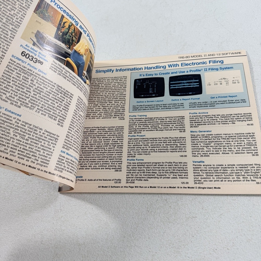 Vintage 1983 RADIO SHACK TRS-80 Microcomputer Catalog RSC-9 Computer - Picture 4 of 8
